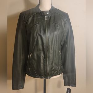 Floral Guess Leather Jacket